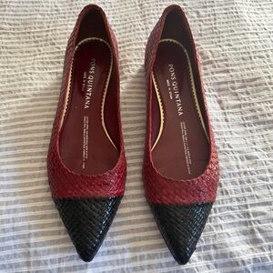 Pons Quintana Woven Leather Flats